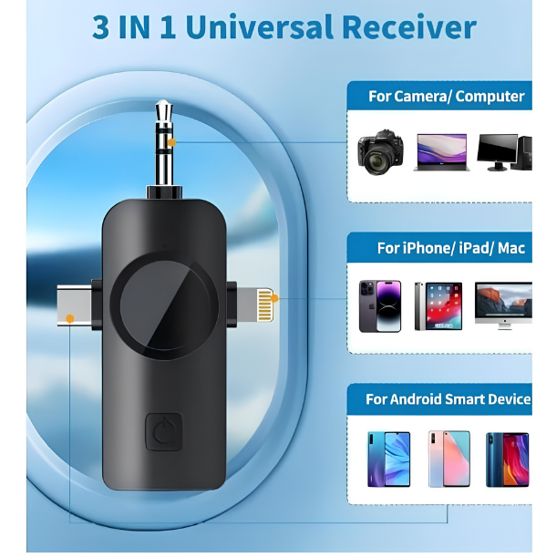F11 Single MIC ANC + ECHO Mode with Wind Muff Cover. (TypeC + iPhone + Android)