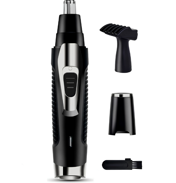 Ear Nose Hair Trimmer for Men Women USB Rechargeable Electric Facial Hair Trimmer with Dual-Edge Stainless Steel Blades