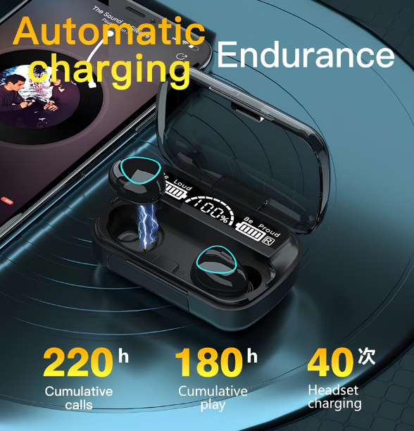 M10 TWS Wireless Headphones Touch Control Bluetooth-Compatible 5.1 Earphones Wireless Headset Waterproof 9D Hifi Quality EarbudsM10 TWS Wireless Headphones Touch Control Bluetooth-Compatible 5.1 Earphones Wireless Headset Waterproof 9D Hifi Quality Earbud