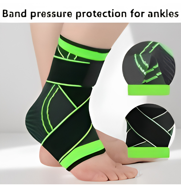 1 pc Adjustable Compression Ankle Brace Breathable Support for Sports Exercise Fitness Men And Women