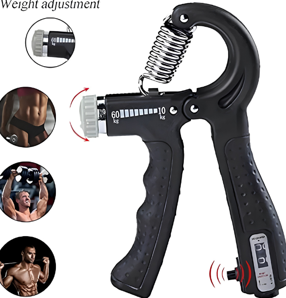 Adjustable Hand Grip Power Exerciser Forearm Wrist Strengthener Gripper With Counter