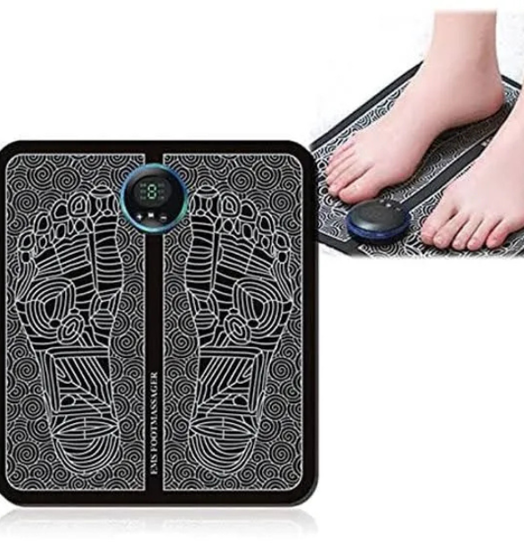 Remote EMS Foot Massager Pad with Remote Improve Blood Circulation Relieve Ache Pain Health Care