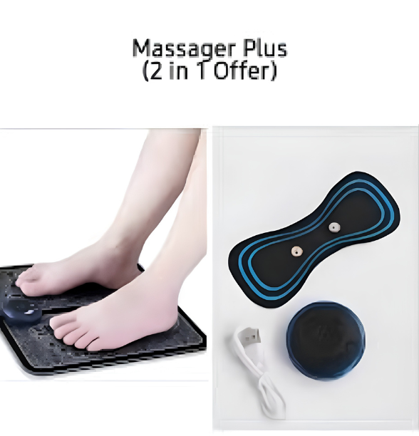 Pack Of 2 Massagers Mini Massager Plus Foot Massager