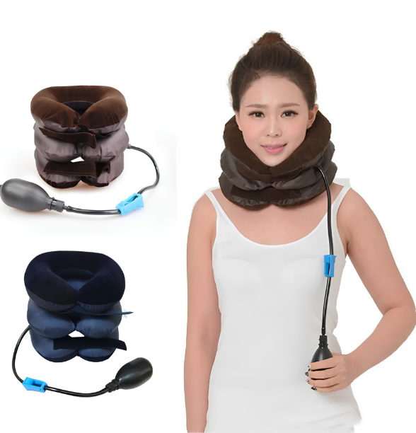 Neck Stretcher Inflatable Air Neck Traction Apparatus Device Soft Neck Cervical Collar Pillow Pain Stress Pain Relief Tractor