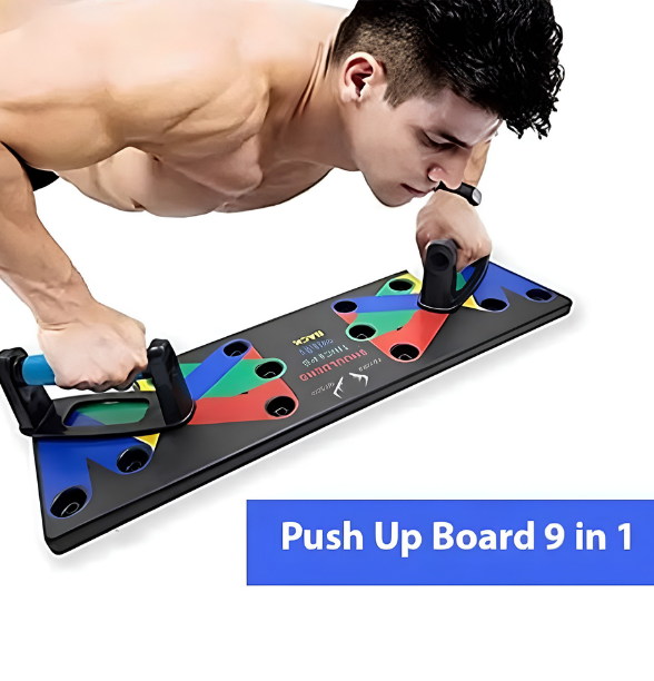 9 IN 1 Push Up Rack Board System Comprehensive Fitness Exercise Workout Pushup Stands