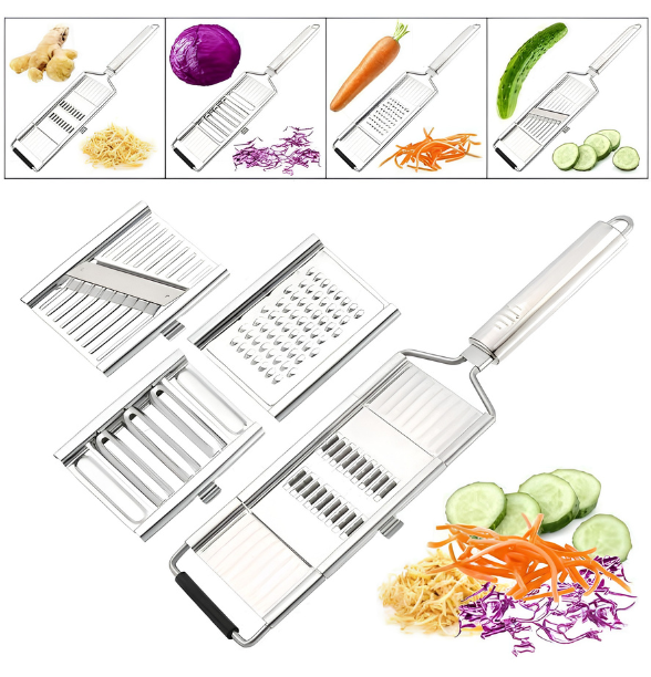 Genration chopper 4 in 1 Multi-Purpose Vegetable Slicer Cheese Grater Handheld adjustable Blades